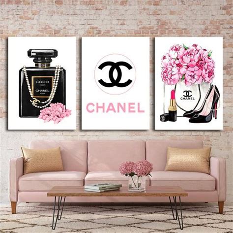 chanel wall art amazon|Chanel pictures for bedroom.